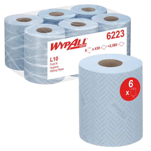 Wypall - Poetsrol 6223 L10 1 -LGS 163m 430 Skin Bleu