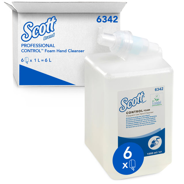 Scott - Savon à main 6342 mousse de contrôle fréquente 1 litre