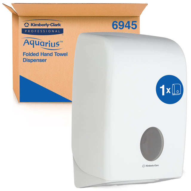 Aquarius KC - Handdoekdispenser aquarius 6945 voor i-vouw wit