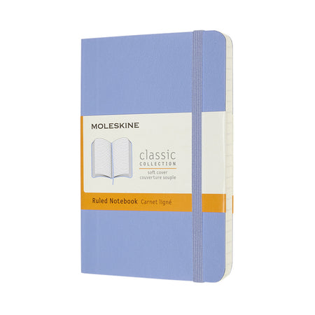 Moleskine - Cuaderno de bolsillo línea 90x140mm tapa blanda azul hortensia