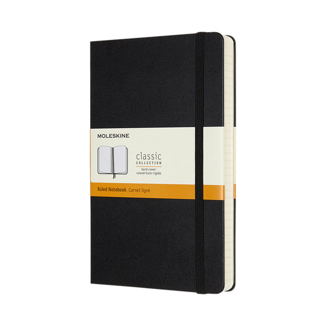 Moleskine - Notitieboek  expanded large lijn hc zwart