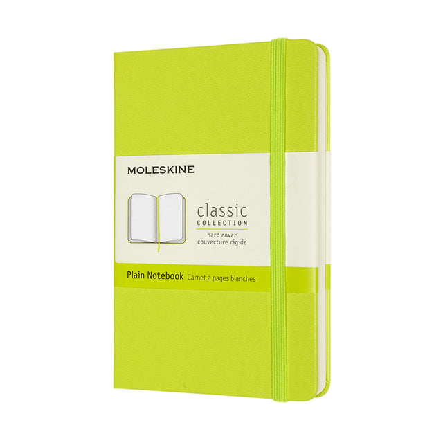 Moleskine - Notebook pocket 90x140mm blank hard cover lemon green