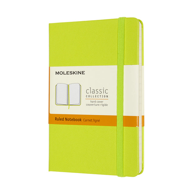 Moleskine - Notebook tascabile linea 90x140mm copertina rigida verde limone