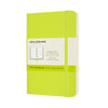 Moleskine -  Notitieboek pocket 90x140mm blanco soft cover lemon green