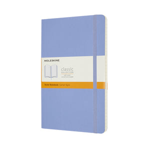 Moleskine - Cuaderno grande 130x210mm línea tapa blanda azul hortensia