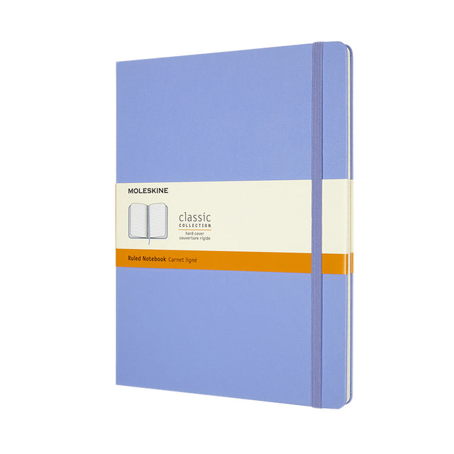 Moleskine - Notebook XL 190x250mm line hard cover hydrangea blue