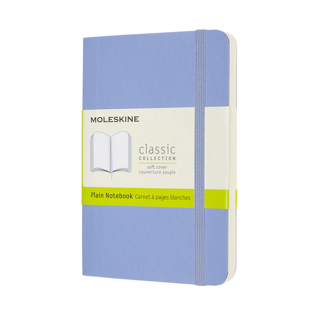 Moleskine - Notebook pocket 90x140mm copertina morbida vuota blu ortensia