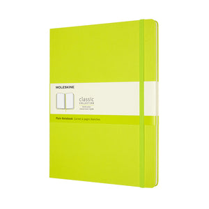 Moleskine - Carnet XL 190x250mm couverture rigide vierge vert citron