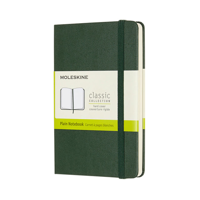 Moleskine - Pochette pour carnet 90x140mm couverture rigide vierge vert myrte