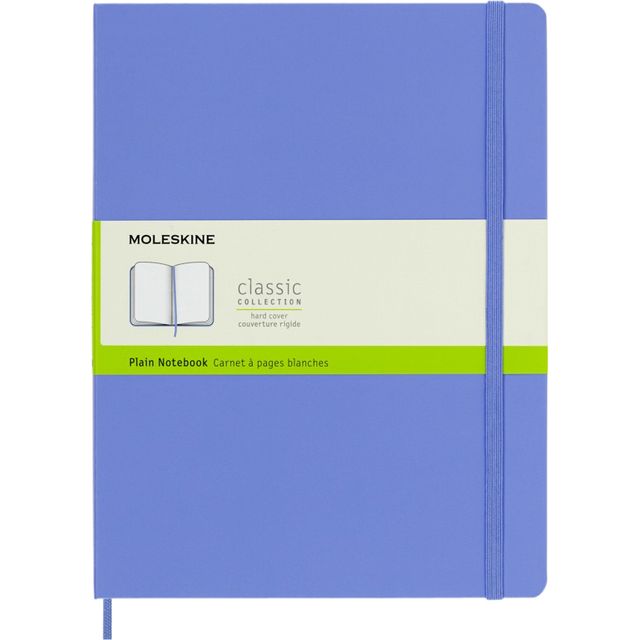Moleskine -  Notitieboek XL 190x250mm blanco hard cover hydrangea blue