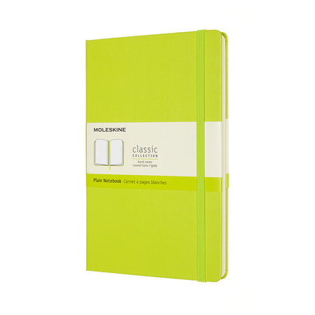 Moleskine - Cuaderno grande 130x210mm tapa dura en blanco verde limón