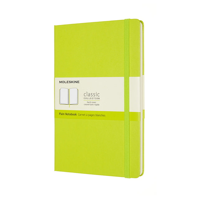 Moleskine - Carnet grand format 130x210mm couverture rigide vierge vert citron