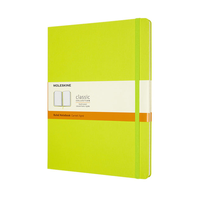 Moleskine - Notebook XL 190x250mm línea tapa dura verde limón