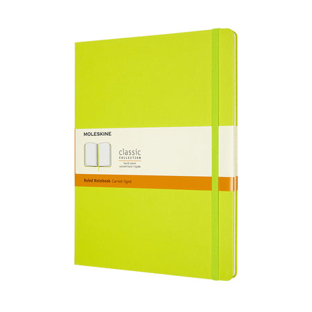 Moleskine - Notebook XL 190x250mm línea tapa dura verde limón