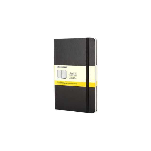 Moleskine - Notizbuch, ft 9 x 14 cm, kariert, Hardcover, 192 Seiten, Schwarz