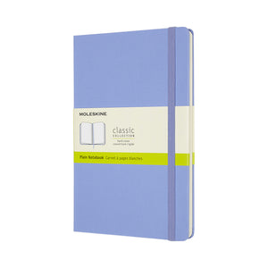 Moleskine - Cuaderno grande 130x210mm tapa dura en blanco azul hortensia