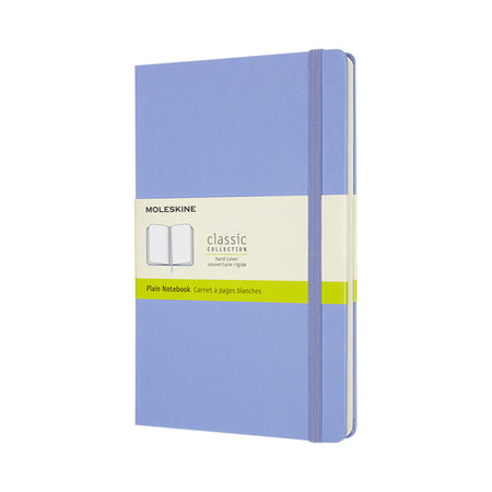 Moleskine - Cuaderno grande 130x210mm tapa dura en blanco azul hortensia