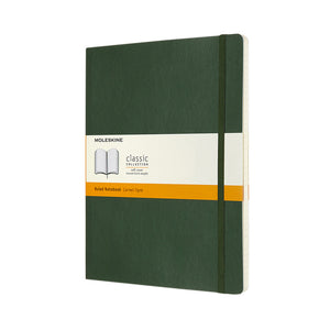 Moleskine - Cuaderno XL 190x250mm línea tapa blanda verde mirto