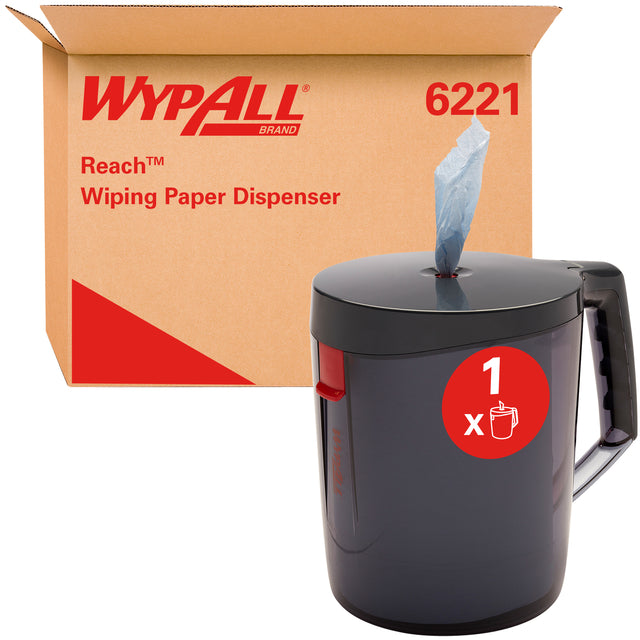 WypAll - Poetsroldispenser reach centerfeed zwart