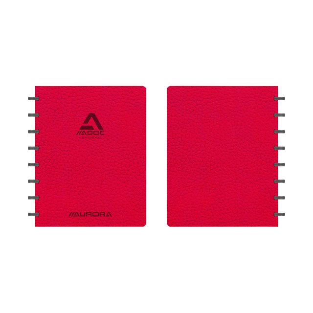 Aurora - Scrittura Business A5 diamante 5x5mm 144 pagine 90gr rosso | 10 pezzi