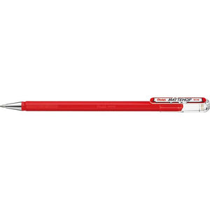 Pentel -  Gelschrijver  k110 mattehop m rood | 12 stuks