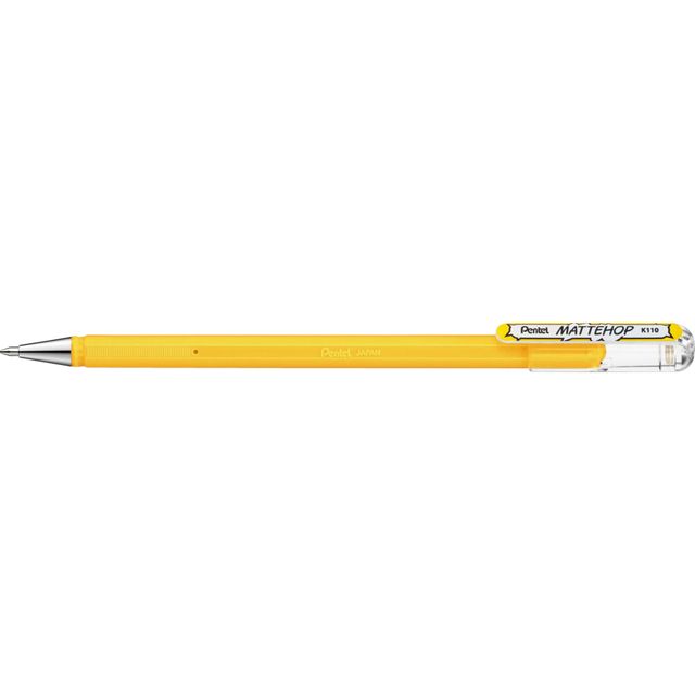 Pentel -  Gelschrijver  k110 mattehop m geel