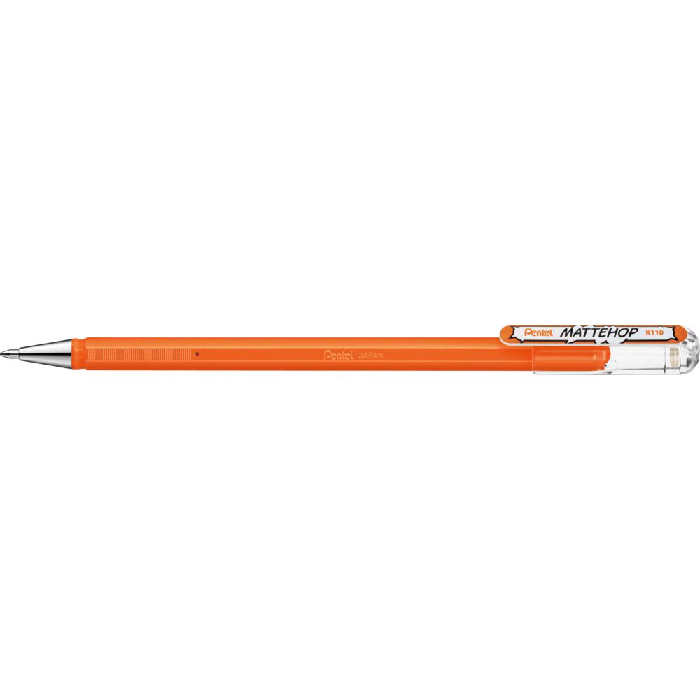 Pentel -  Gelschrijver  k110 mattehop m oranje
