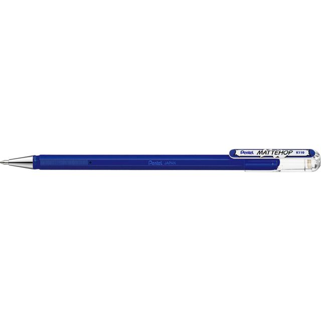 Pentel - Gelschrijver pentel k110 mattehop m blauw