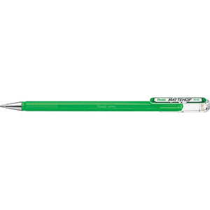 Pentel - Gel escritor k110 mattehop m verde | 12 piezas