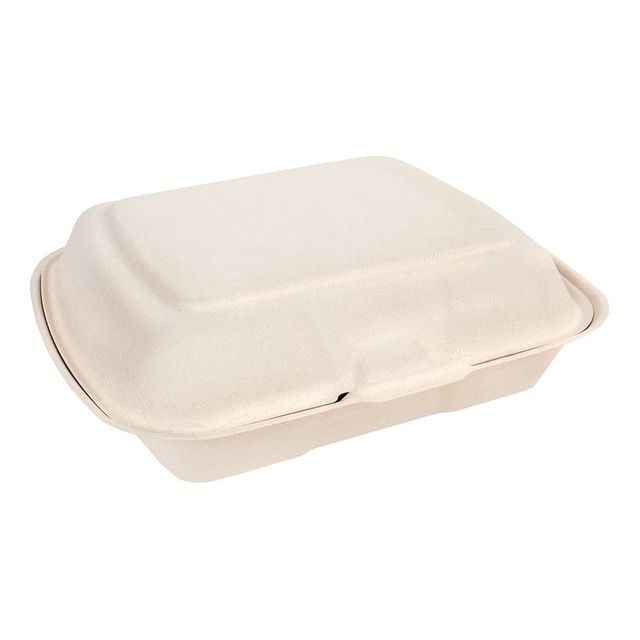 Izzy Horeca und Cate - Menuklap -Verpackung IP4 3 -Sektionen Zuckerrohr Beige