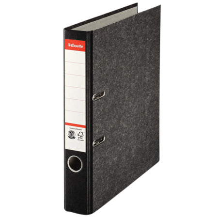 Esselte - Ordner Standard A4 50mm cloudy cardboard black