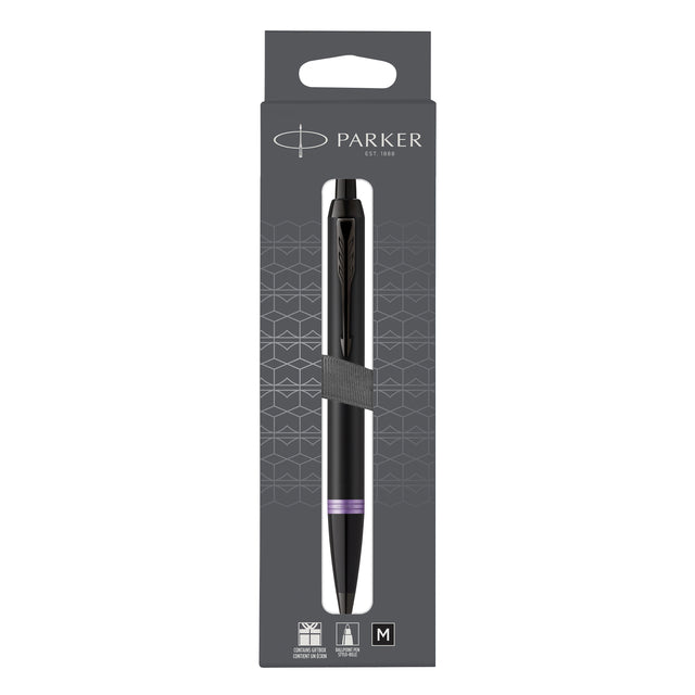 Parker - Ballpoint Parker Im Purple Ring m BLISTER NOIR