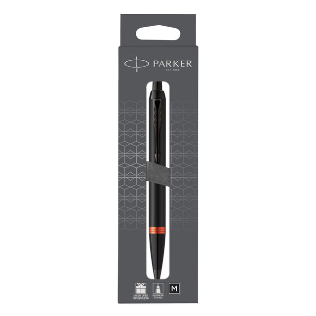 Parker - Ballpen Parker Im Oranje Ring m BLISTER NOIR | Blister un 1 morceau