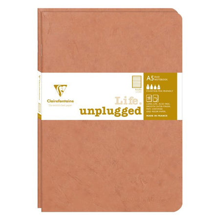 Clairefontaine - Cuaderno A5 línea 96 páginas 90gr precinto marrón de 2 piezas