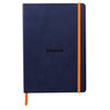 Rhodia - Quaderno linea A5 80 fogli 90gr blu notte