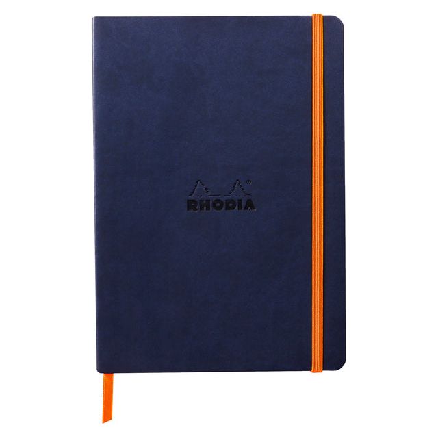 Rhodia - Notitieboek a5 lijn 80 vel 90gr nachtblauw