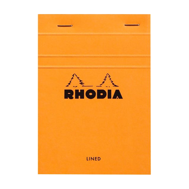 Rhodia - Bloc d'écriture A6 Ligne 80vel 80gr Oranje | 1 pièce