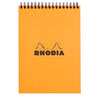Rhodia - Blocco spirale A5 linea 160 pagine 80gr arancio | 5 pezzi