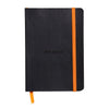Rhodia - Notizbuch A6-Linie 72 Blatt 90gr schwarz