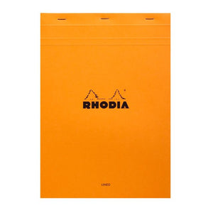 Rhodia - Bloc-notes A4 ligne 80 feuilles 80gr orange | 5 pièces