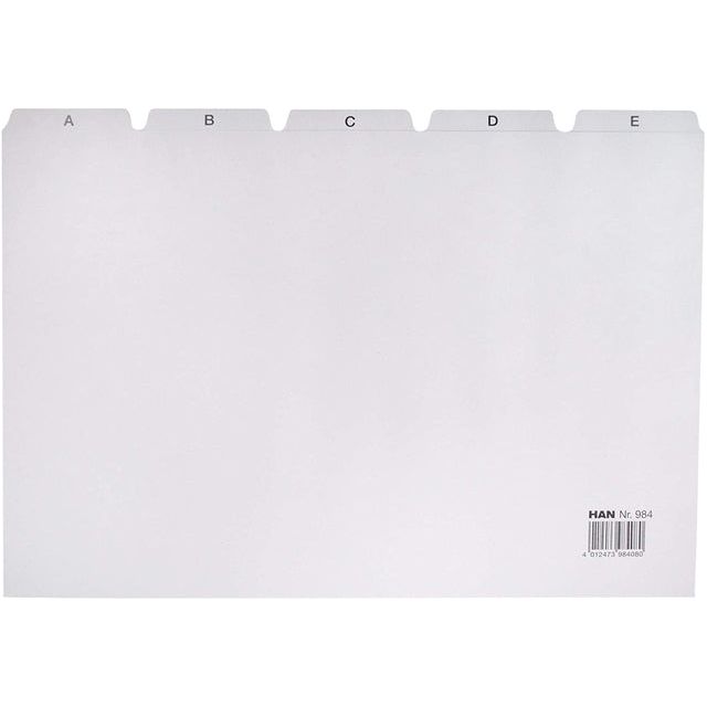 Han - Tab Carte Han Alphabet A4 Ha -984 Gris clair