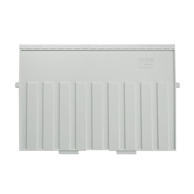 Han - Placa divisoria ficha A4 transversal gris claro | 5 piezas