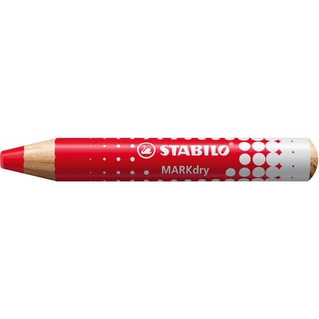 Stabilo - Whiteboardpotlood markdry 648/40 rood | 5 stuks