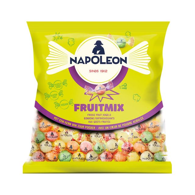 Napoléon - Candy Napoléon Fruit mélange sac 1 kg | Sacs à 1000 grammes | 5 pièces