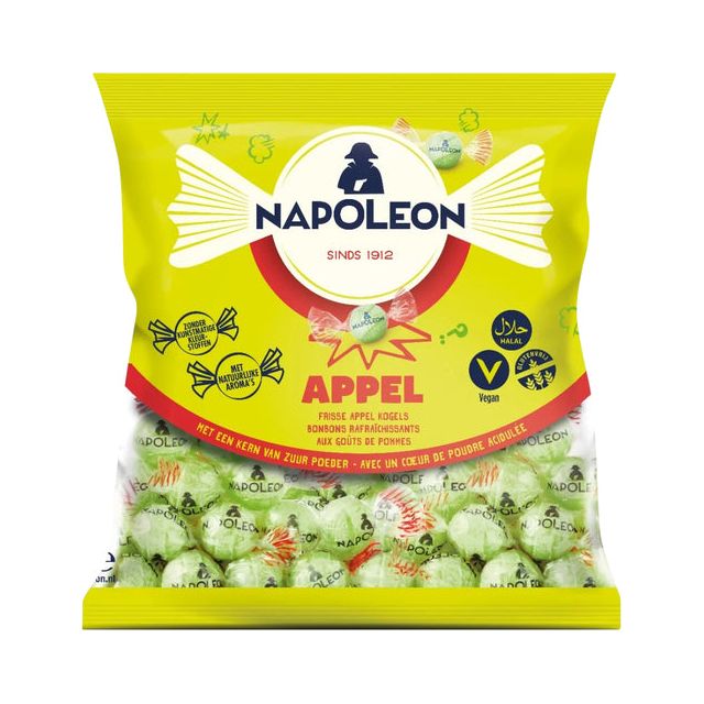 Napoléon - Candy napoléon pomme sac 1 kg | Sac à 1000 grammes