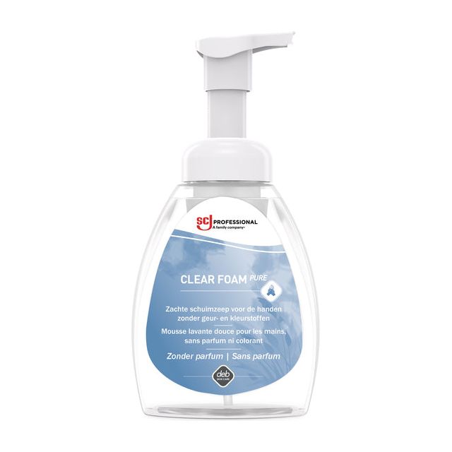 SC Johnson Professio - Handzeep scj clear foam pure parfumvrij 250ml | 6 stuks