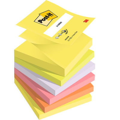 Post-it - Blocco note Z-Note R330 76x76mm colore culo 6 pezzi