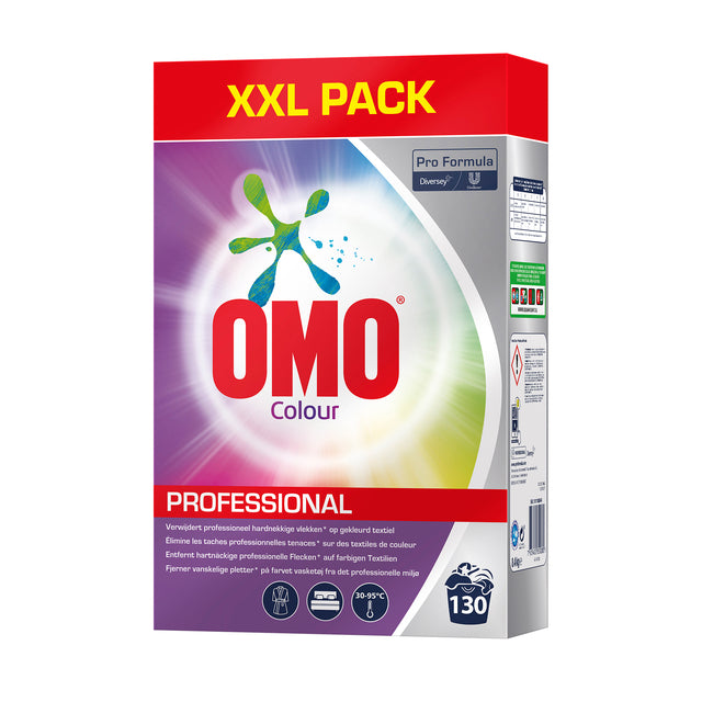 OMO - détergent Omo Pro Formula Powder Color 8.4 kg 130 s | Paquet de 8 kilogrammes