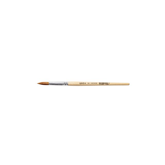 Qrea - Spazzola in pelo sintetico n. 14 larghezza 9,6 mm