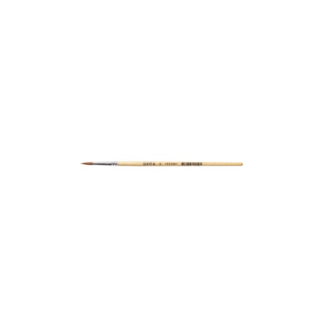Qrea - Spazzola in pelo sintetico n. 5 larghezza 3,5 mm
